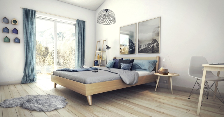 scandinavian bedroom - High